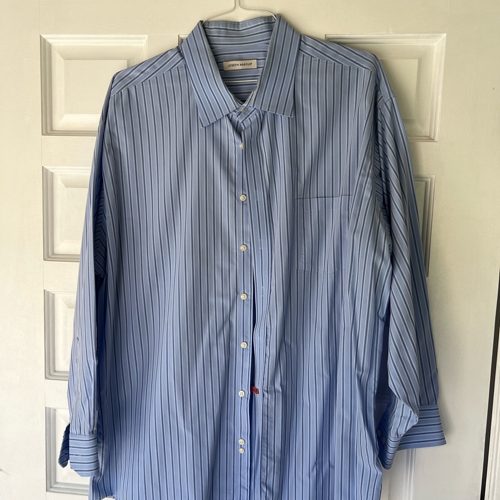 Joseph Abboud Men's Blue Striped Shirt